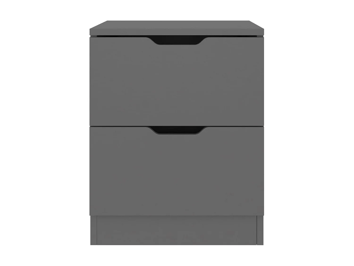 Tables de chevet 2 pcs Gris 40x40x50 cm bois d’ingénierie