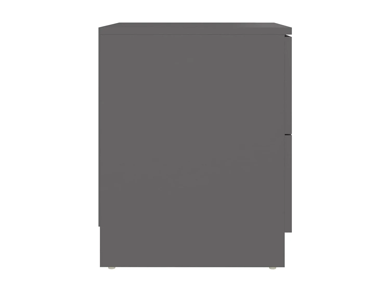 Tables de chevet 2 pcs Gris 40x40x50 cm bois d’ingénierie