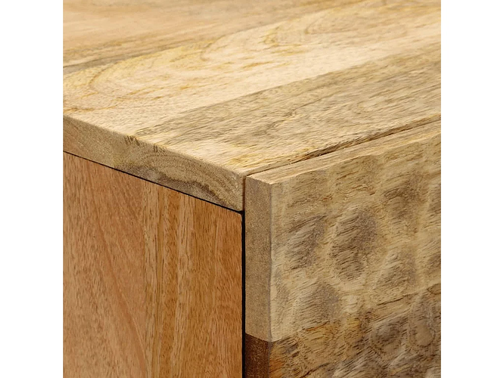 Mesa de cabeceira 40x33x46 cm madeira de mangueira maciça