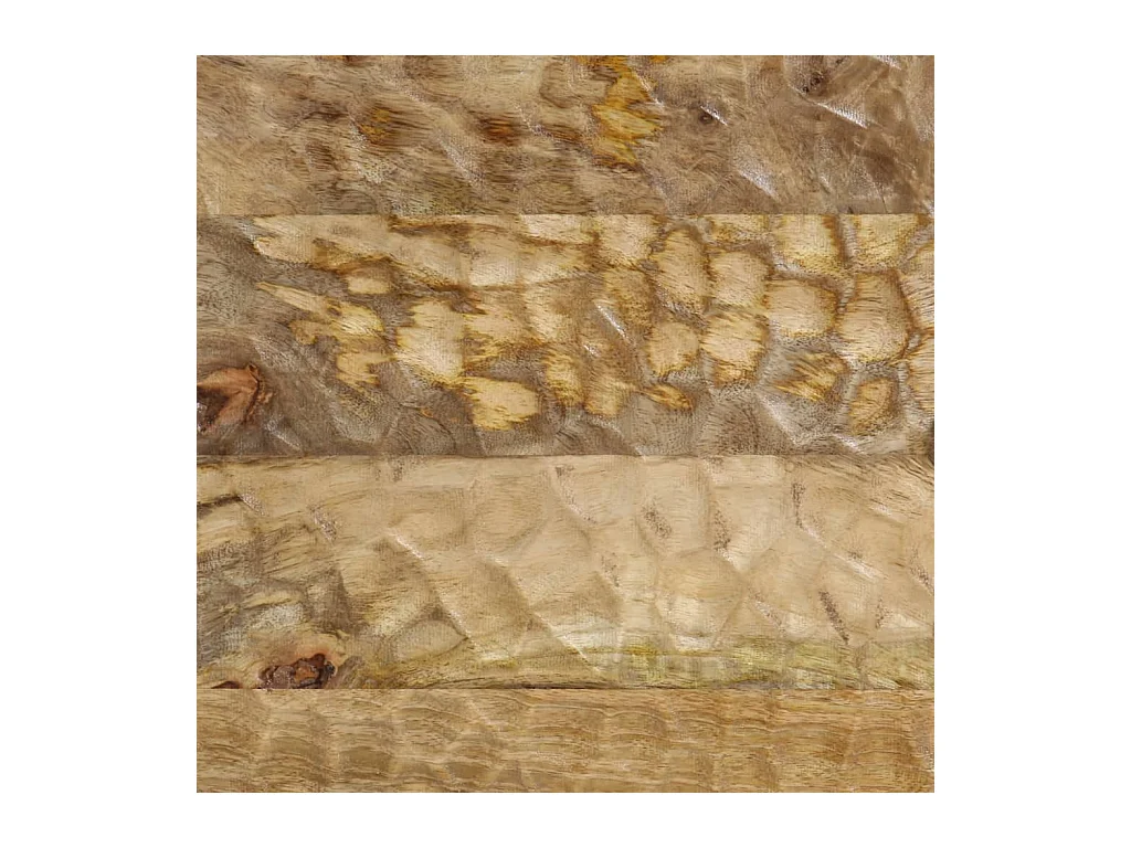 Comodino 40x33x46 cm in Legno Massello di Mango