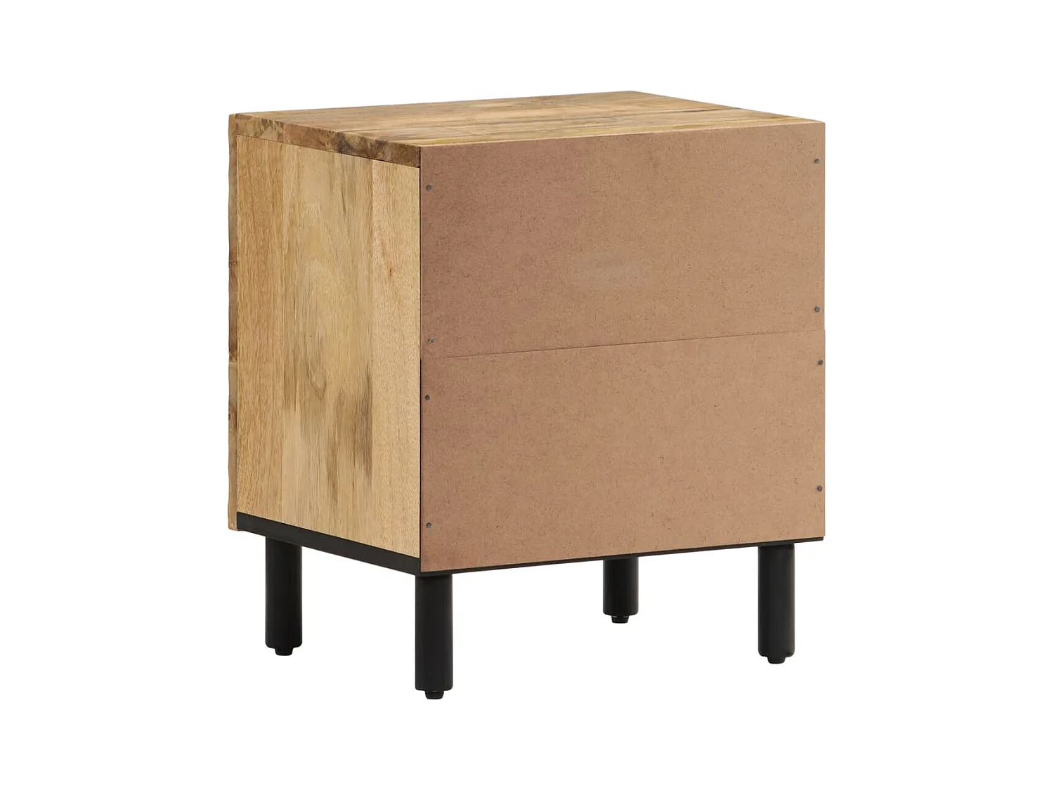 Comodino 40x33x46 cm in Legno Massello di Mango