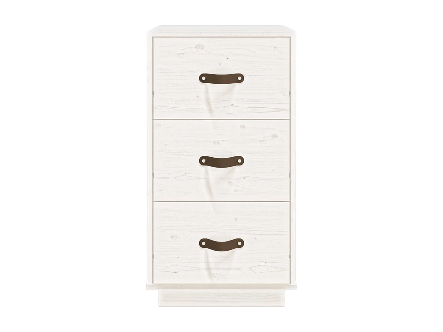 Mesa de cabeceira 40x40x75 cm madeira de pinho maciça branco