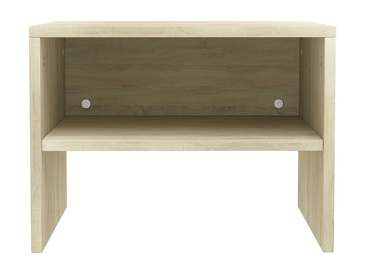 Nachtkastjes 2 st 40x30x30 cm bewerkt hout sonoma eikenkleurig