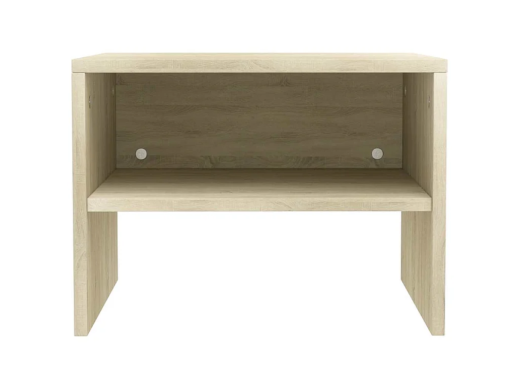 Nachttische 2 Stk. Sonoma-Eiche 40x30x30 cm Holzwerkstoff