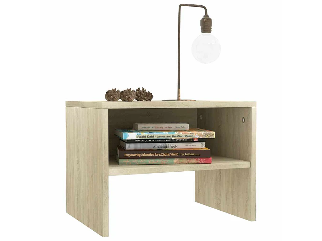 Tables de chevet 2 pcs Chêne sonoma 40x30x30 cm Bois ingénierie
