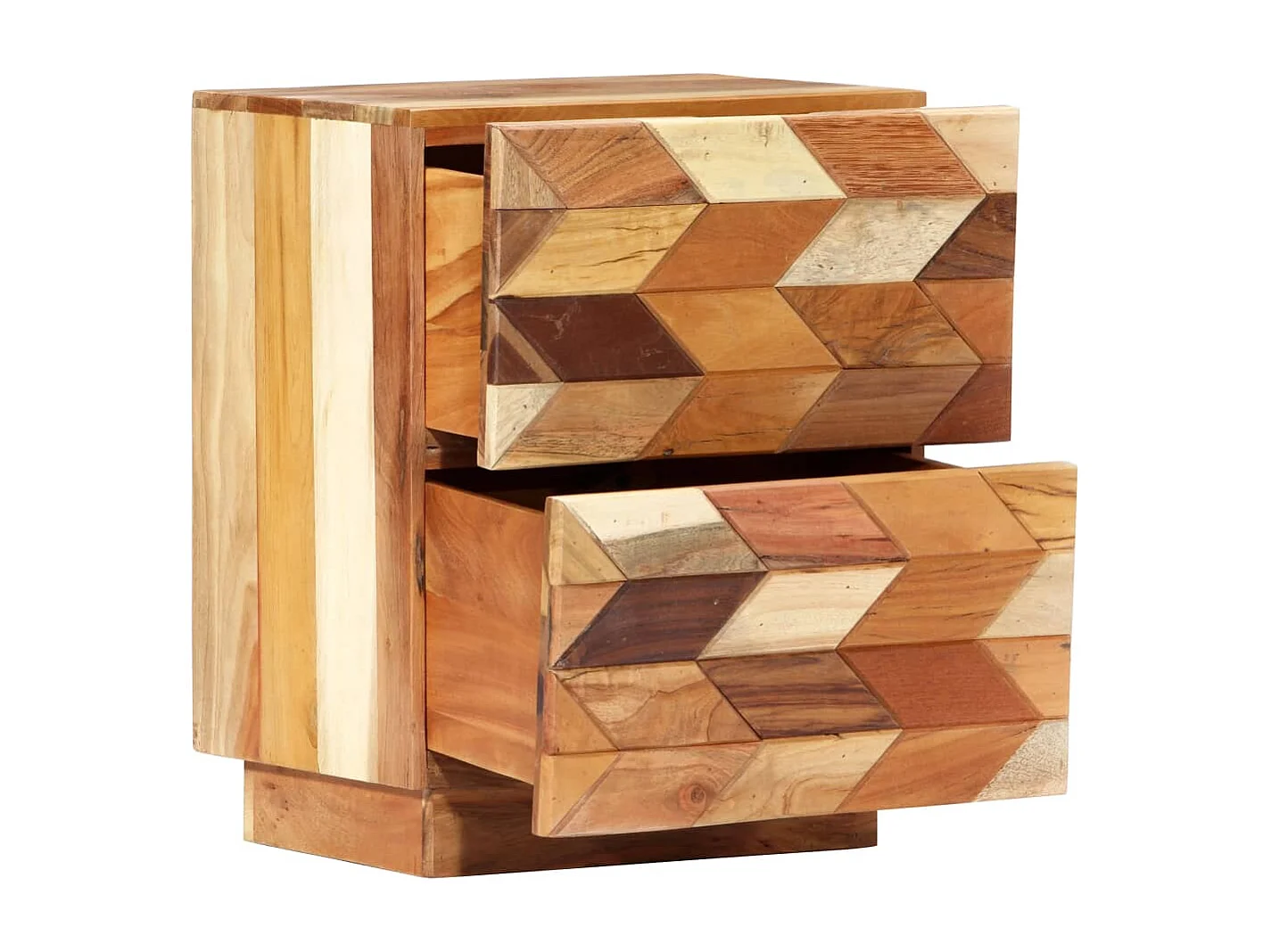 Nachtkastje 40x30x50 cm massief gerecycled hout