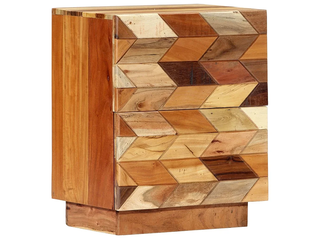 Comodino 40x30x50 cm in Legno Massello di Recupero