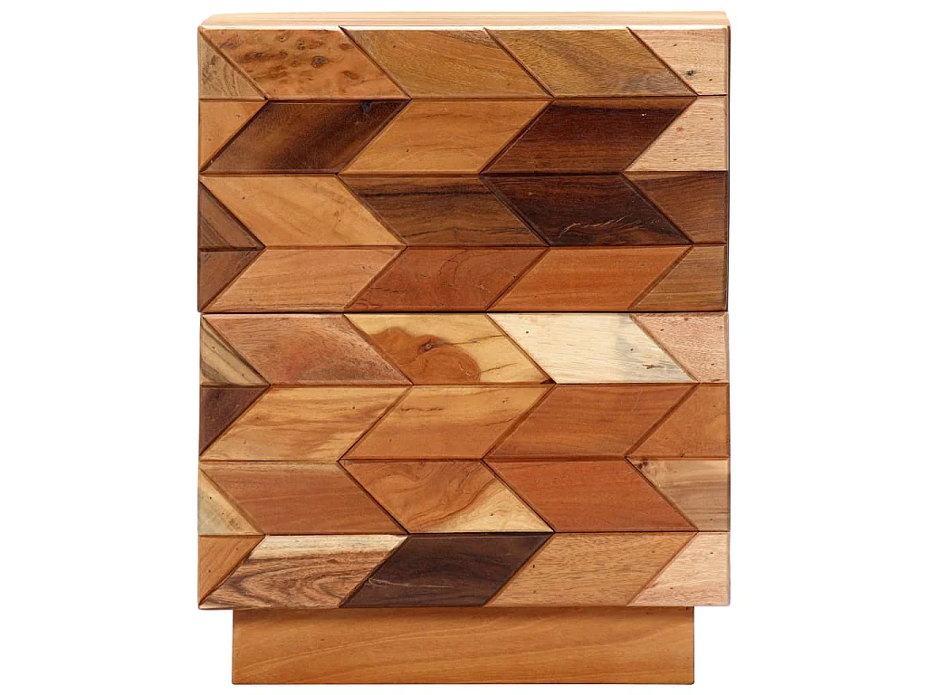 Comodino 40x30x50 cm in Legno Massello di Recupero