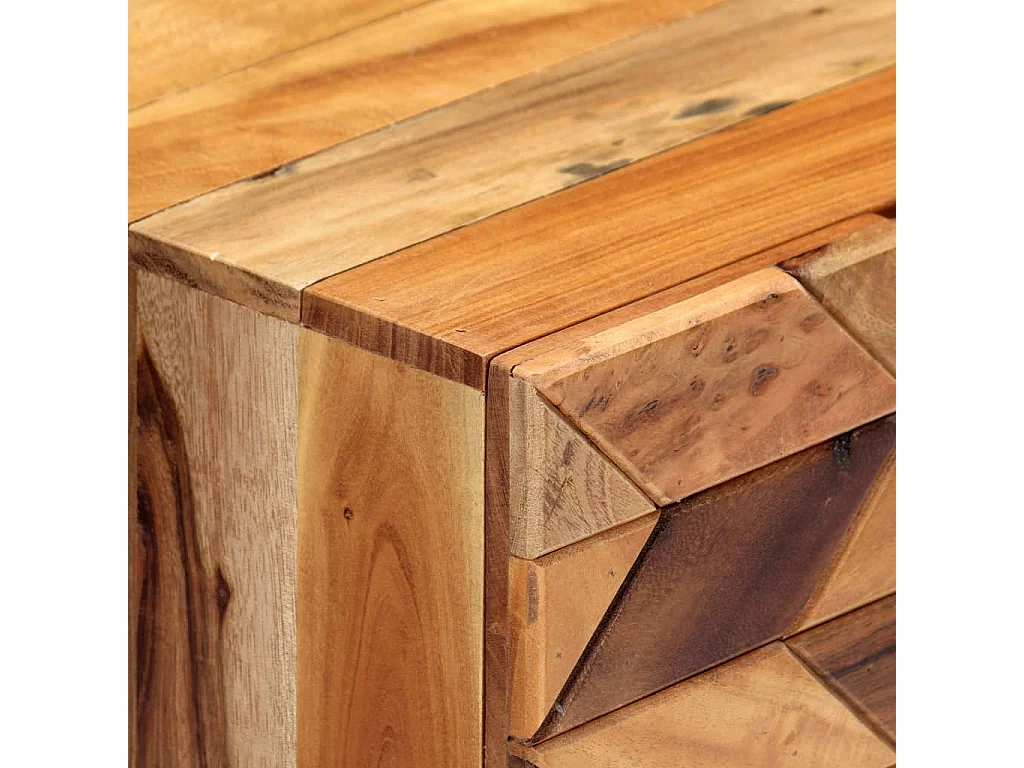 Comodino 40x30x50 cm in Legno Massello di Recupero