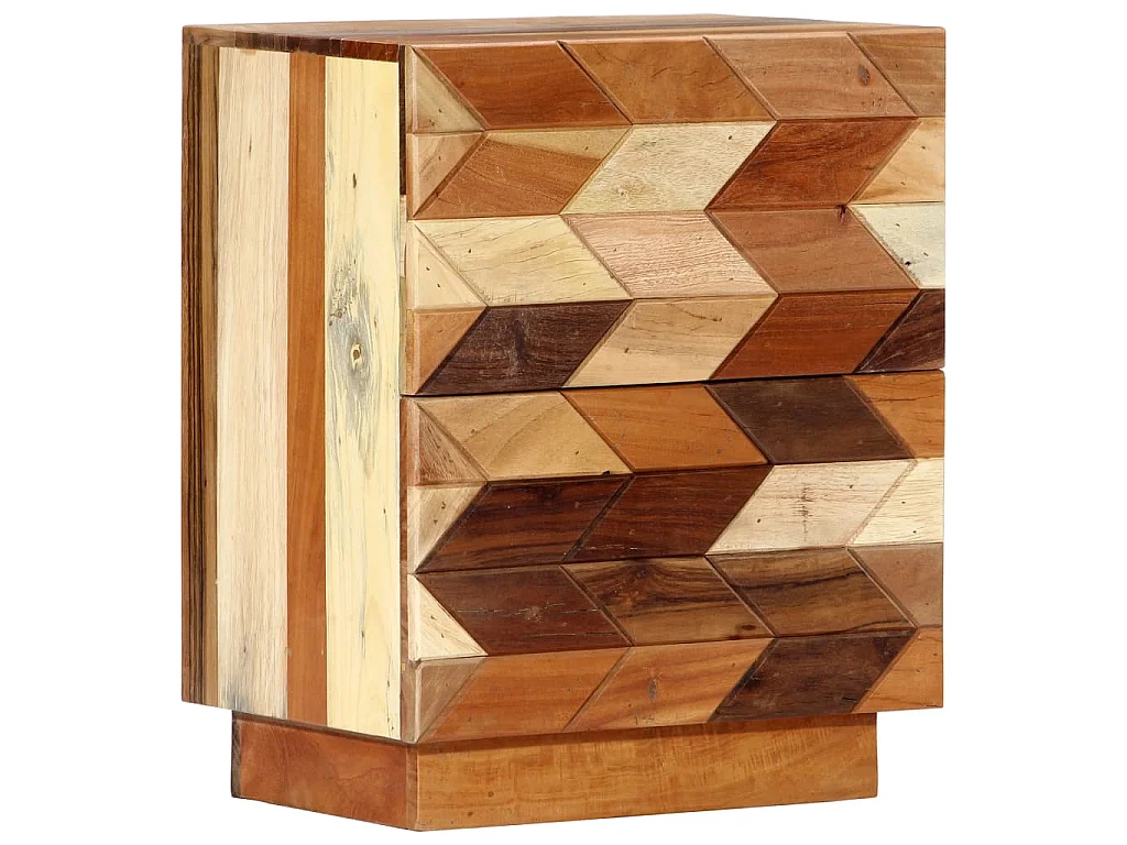 Comodino 40x30x50 cm in Legno Massello di Recupero