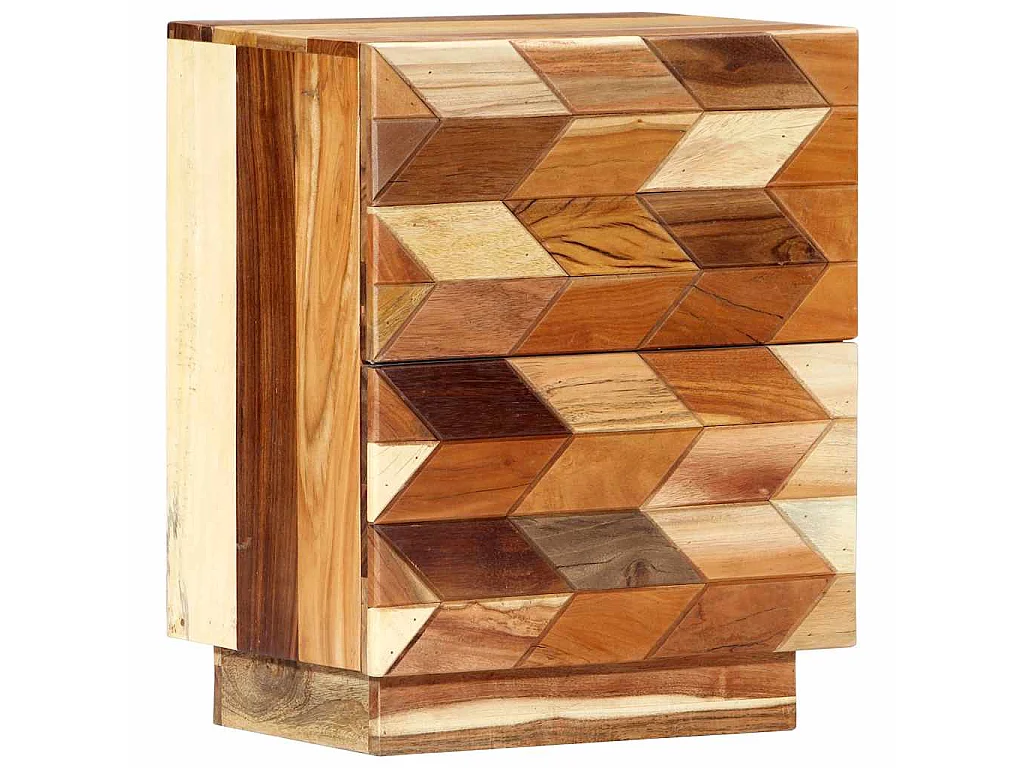 Comodino 40x30x50 cm in Legno Massello di Recupero