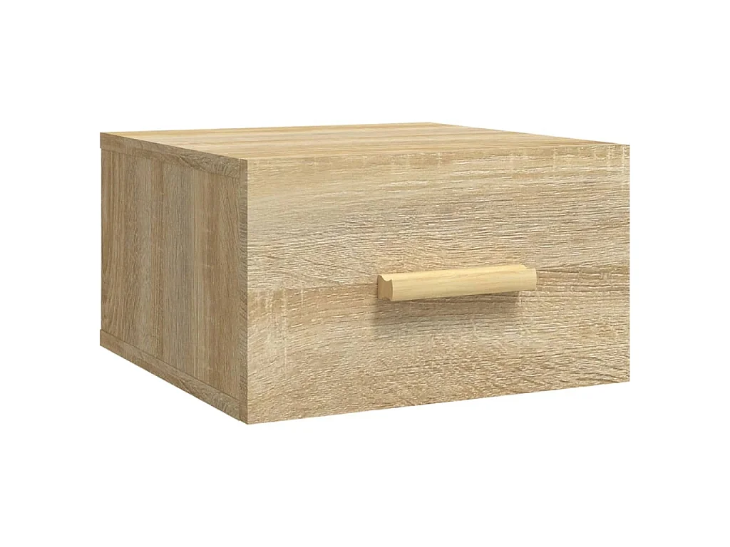 Tables de chevet murales 2 pcs chêne sonoma 35x35x20 cm