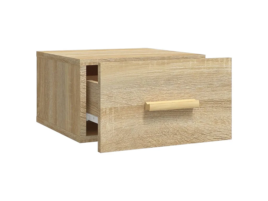 Tables de chevet murales 2 pcs chêne sonoma 35x35x20 cm