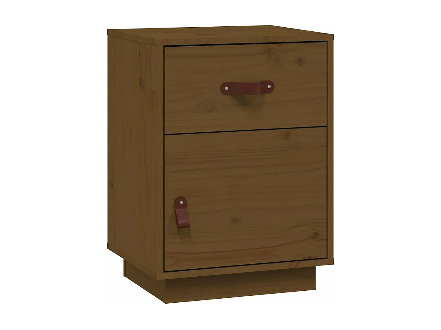 Table de chevet Marron miel 40x34x55 cm Bois de pin solide