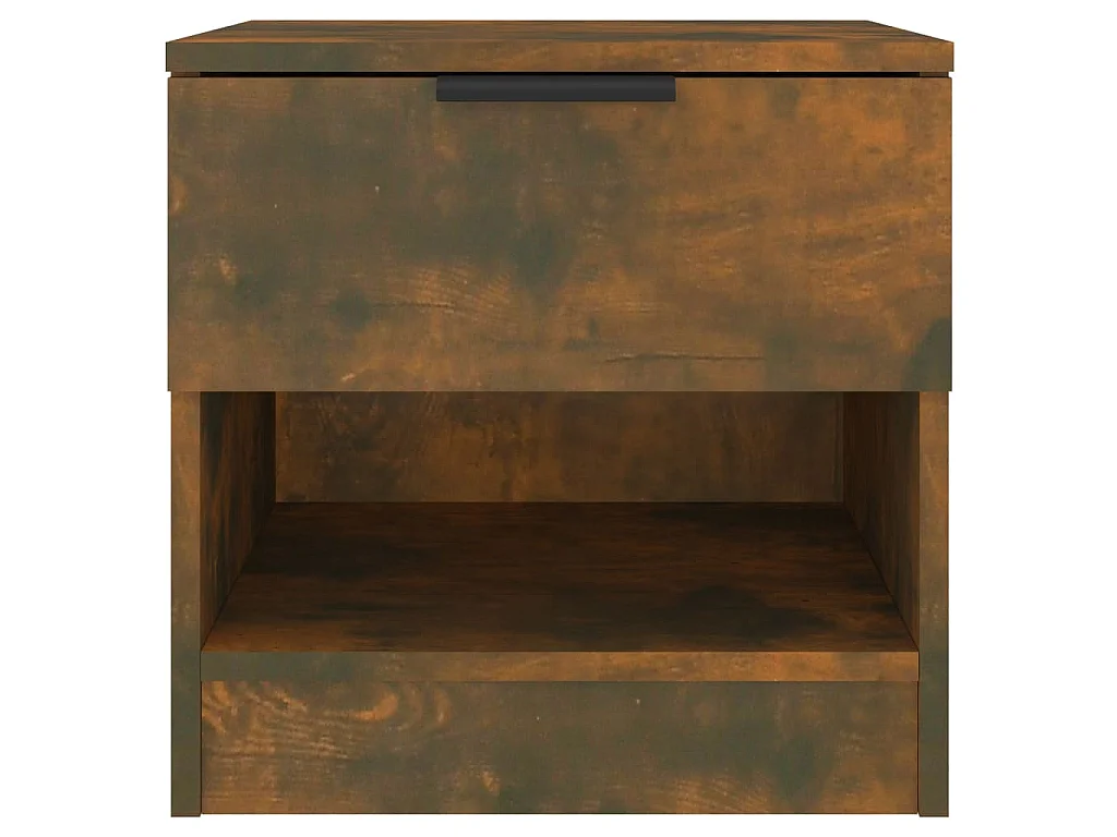 Tables de chevet 2 pcs Chêne fumé Bois d'ingénierie