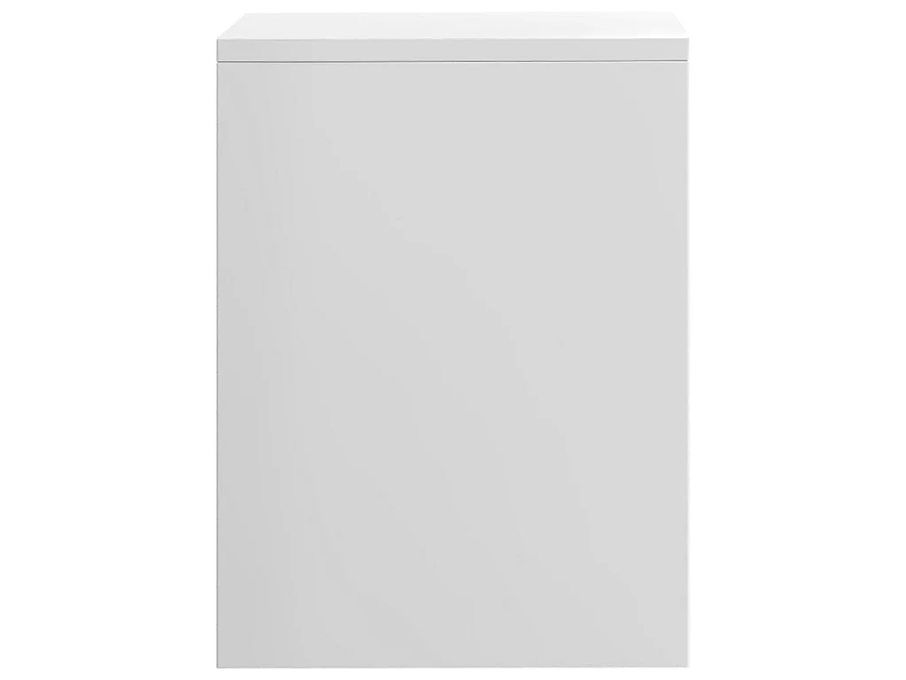 Comodini 2 pz Bianco Lucido 40x30x40 cm in Legno Multistrato