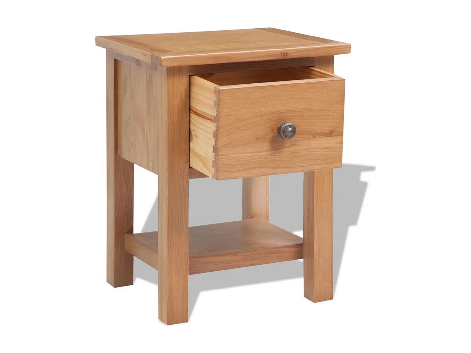 Nachttisch 36x30x47 cm Massivholz Eiche