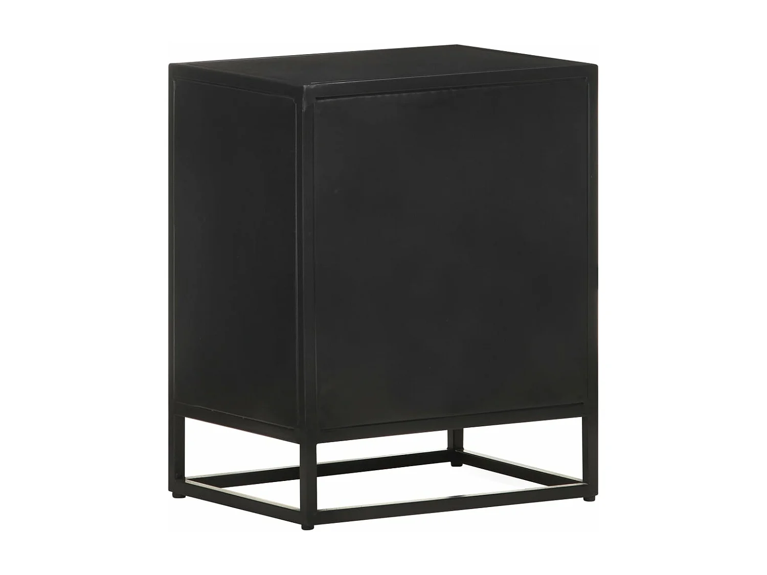 Nachttisch 40x30x50 cm Raues Mangoholz