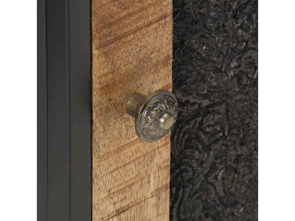 Table de chevet 40x30x50 cm Bois de manguier brut