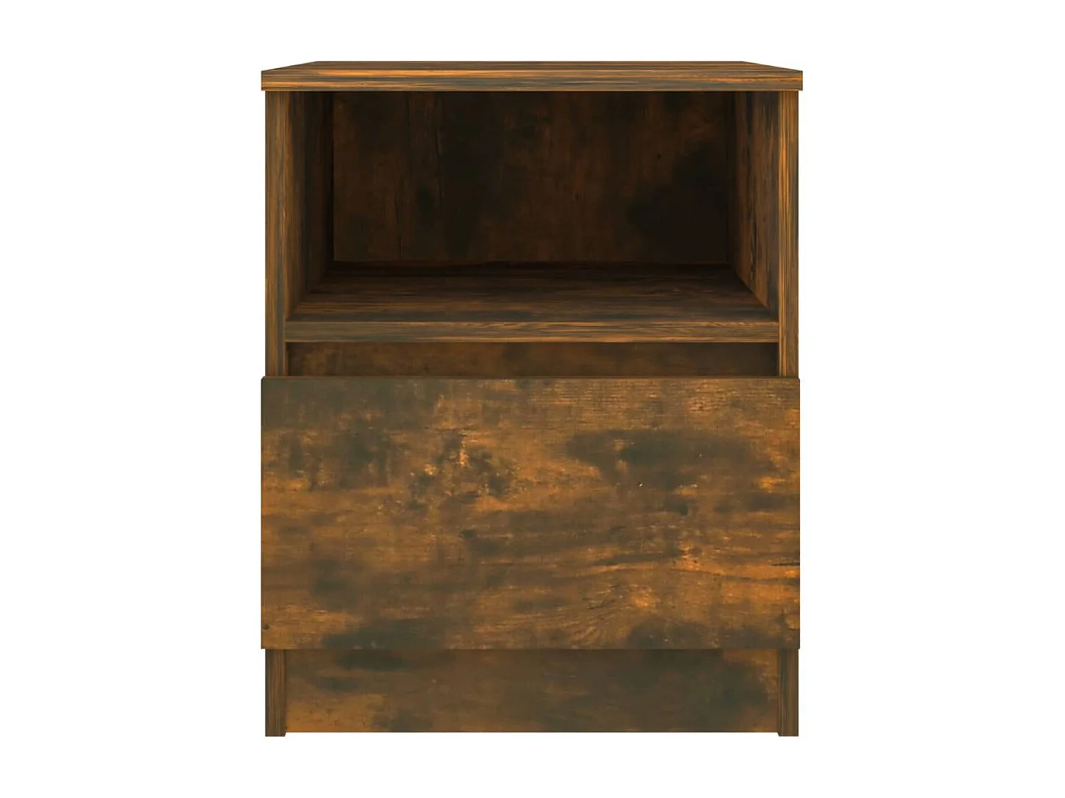Tables de chevet 2 pcs chêne fumé 40x40x50 cm bois d'ingénierie