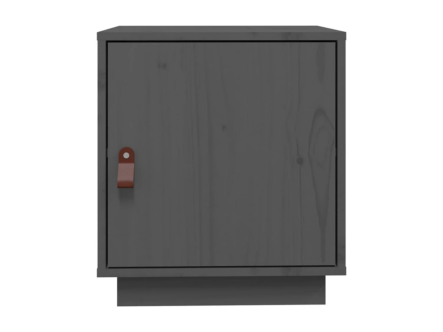 Table de chevet Gris 40x34x45 cm Bois de pin massif