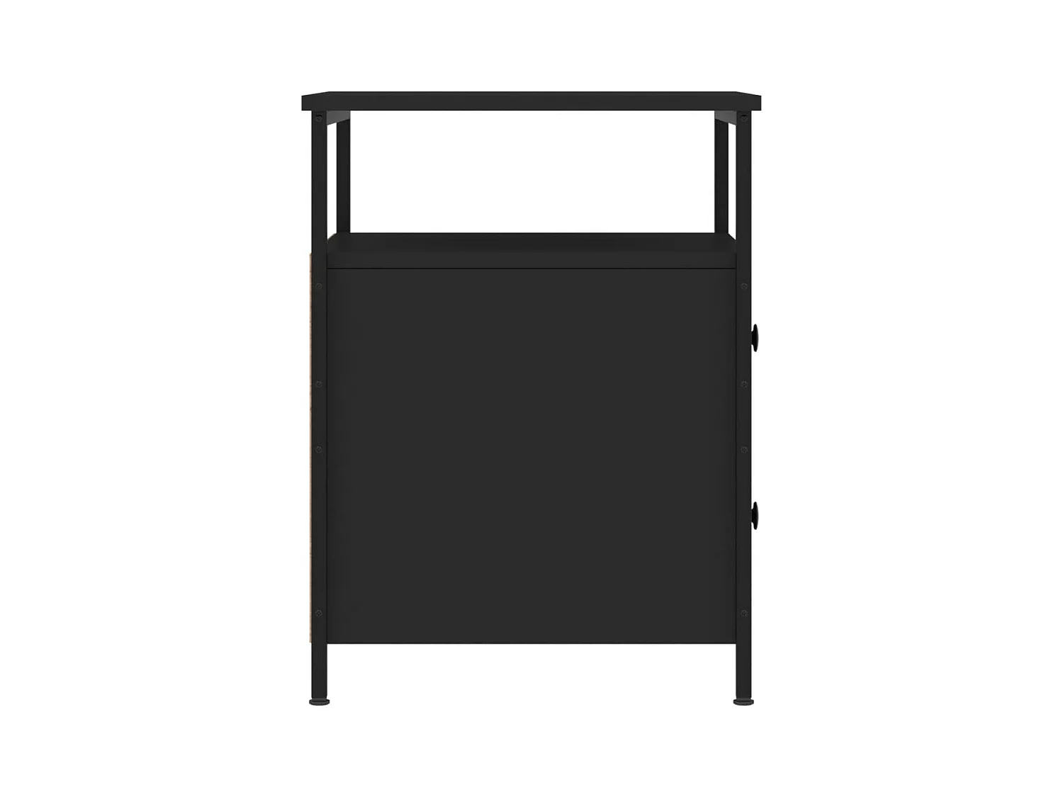 Table de chevet noir 44x45x60 cm bois d’ingénierie