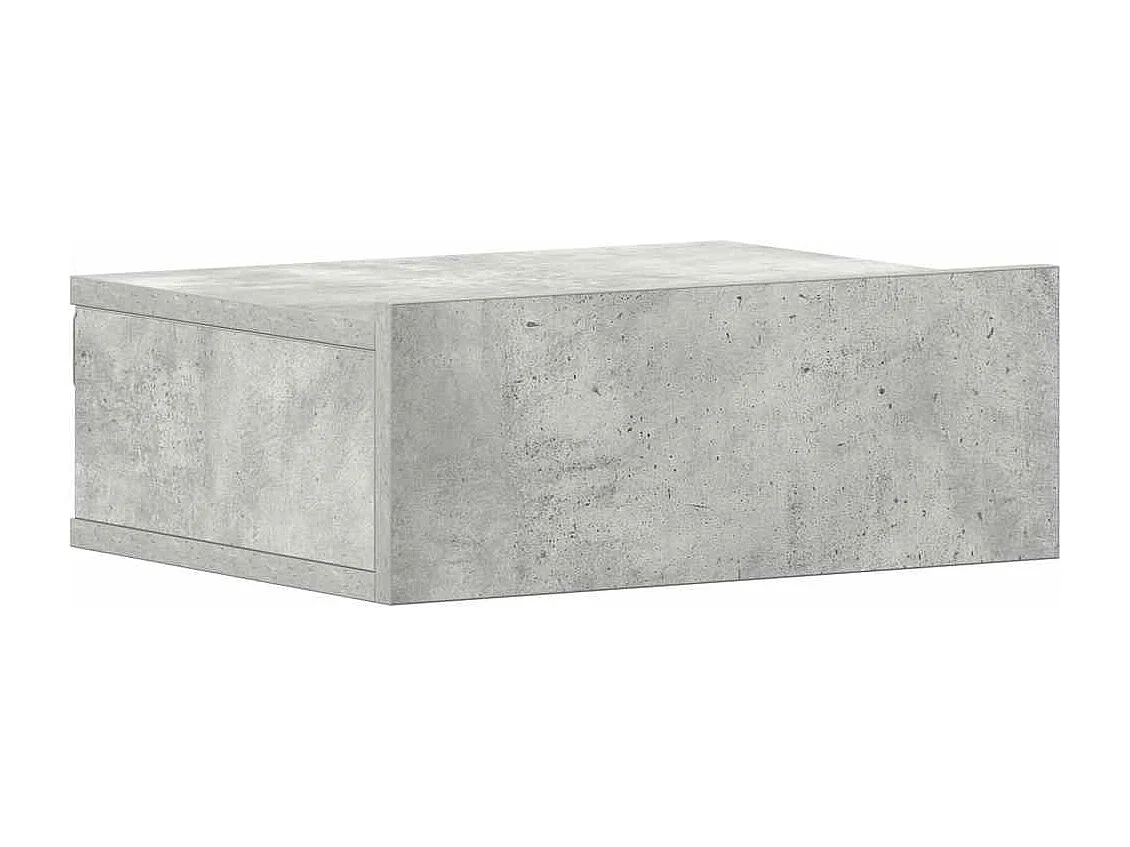 Nachtkastjes 2 st zwevend 40x30x15 cm bewerkt hout betongrijs