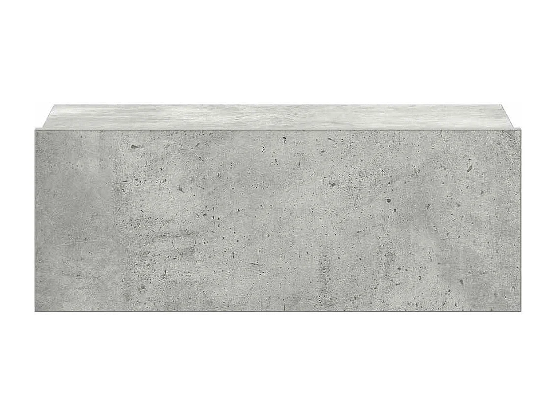 Nachtkastjes 2 st zwevend 40x30x15 cm bewerkt hout betongrijs