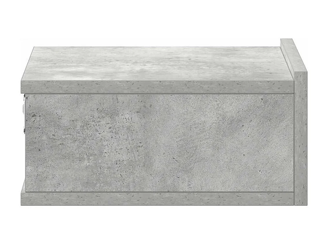 Nachtkastjes 2 st zwevend 40x30x15 cm bewerkt hout betongrijs