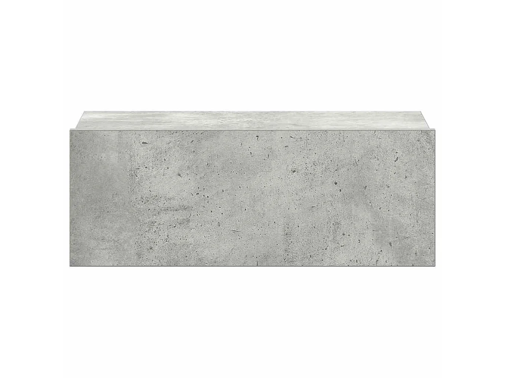 Tables de chevet flottantes 2 pcs Gris béton Bois d'ingénierie