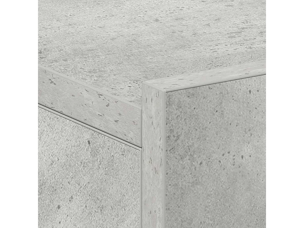 Tables de chevet flottantes 2 pcs Gris béton Bois d'ingénierie