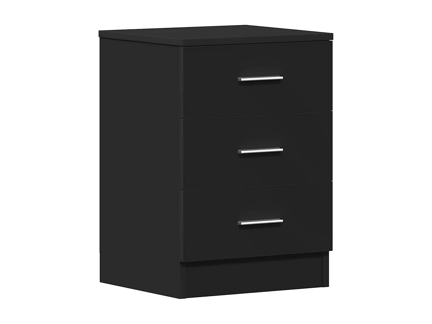 Tables de chevet 2 pcs Noir 38x35x56 cm Bois d'ingénierie