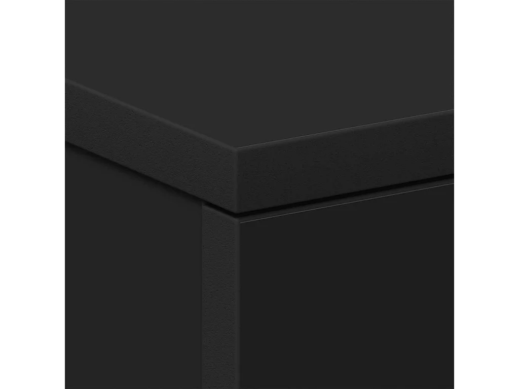 Nachttische 2 Stk. Schwarz 38x35x56 cm Holzwerkstoff