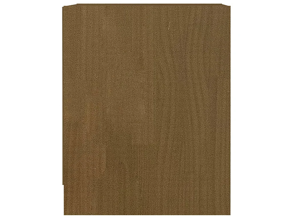 Tables de chevet 2 pcs Marron miel 35,5x33,5x41,5 cm Pin massif