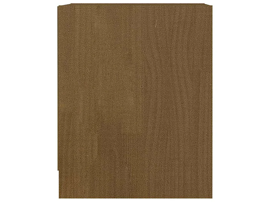 Tables de chevet 2 pcs Marron miel 35,5x33,5x41,5 cm Pin massif