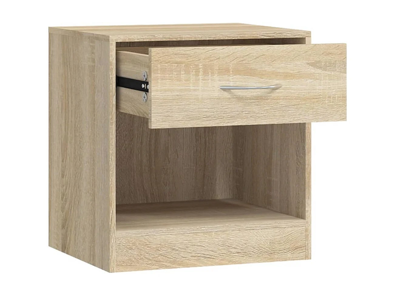 Comodini 2 pz con Cassetto Colore Rovere