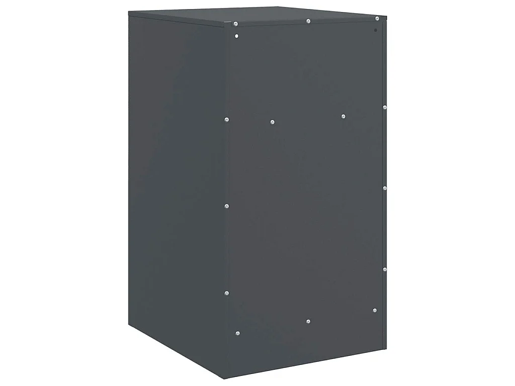 Table de chevet anthracite 34,5x39x62 cm acier