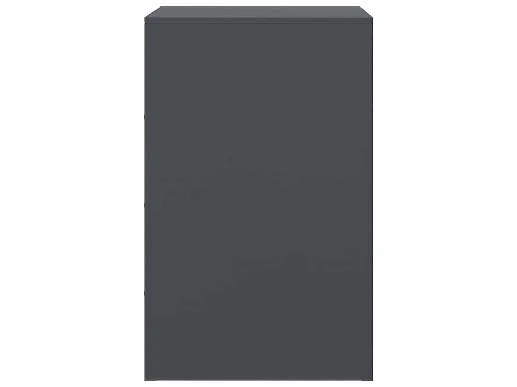 Table de chevet anthracite 34,5x39x62 cm acier