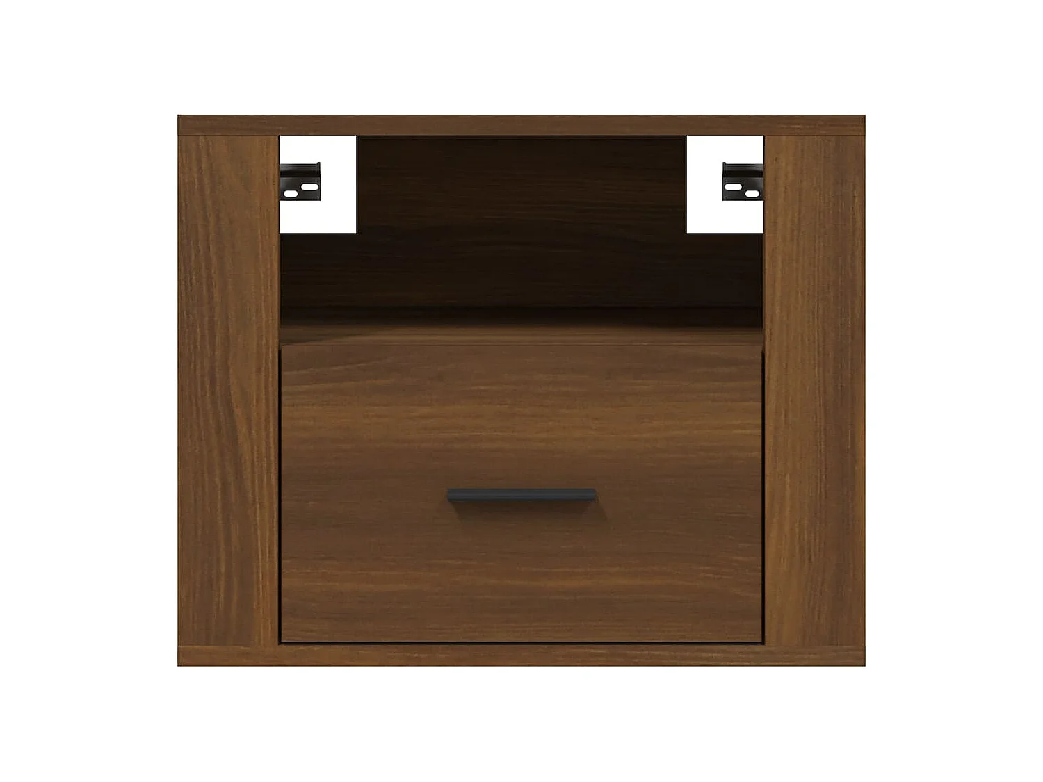 Wand-Nachttische 2 Stk. Braun Eichen-Optik 50x36x40 cm