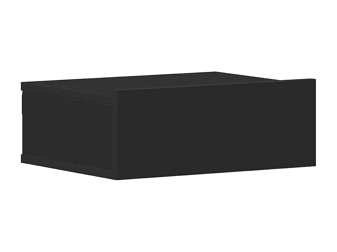 Tables de chevet flottantes 2 pcs Noir 40x30x15 cm