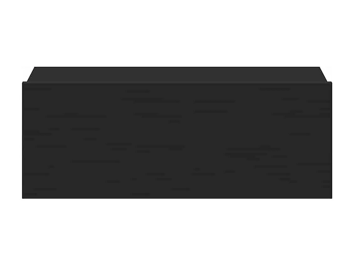 Tables de chevet flottantes 2 pcs Noir 40x30x15 cm