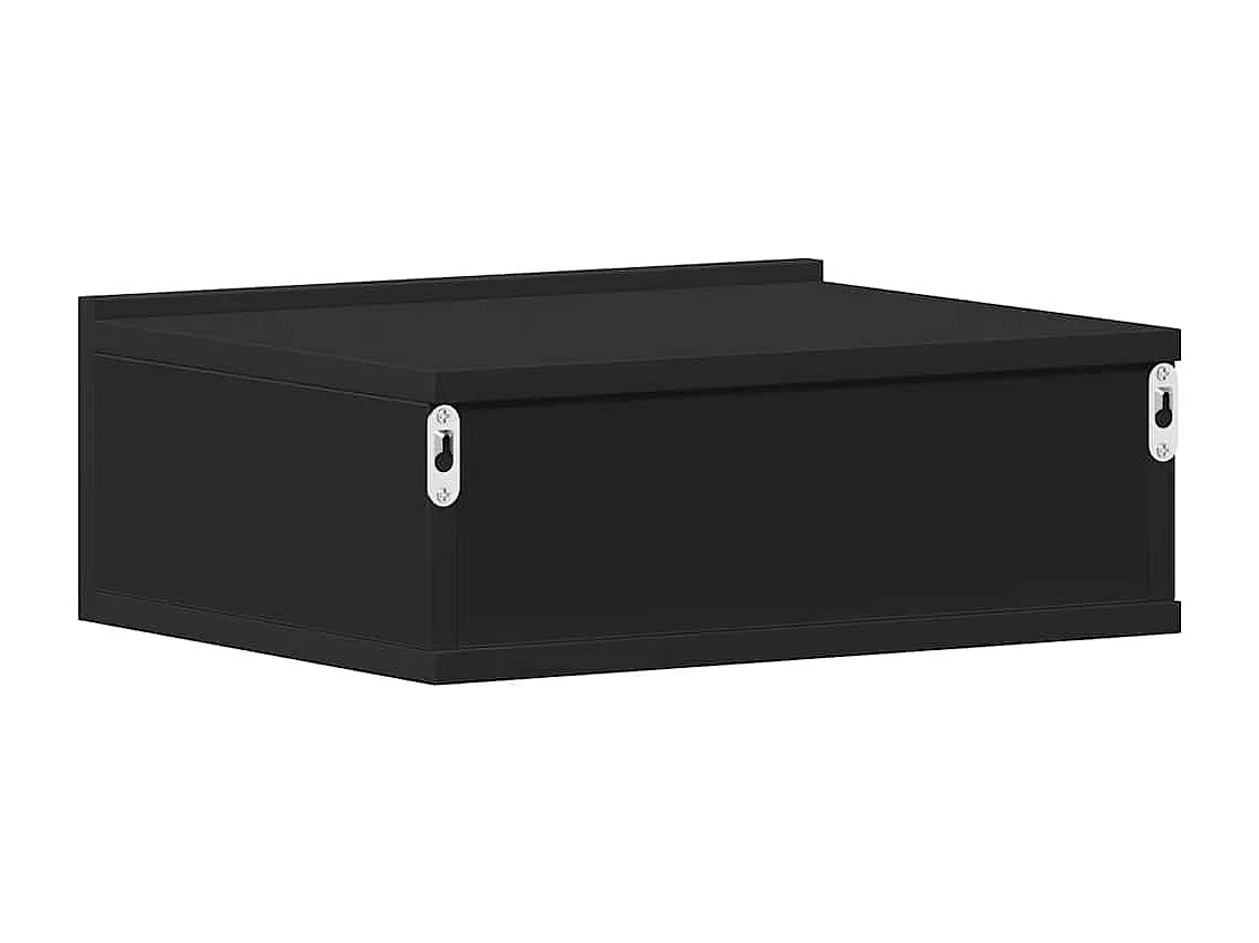 Tables de chevet flottantes 2 pcs Noir 40x30x15 cm