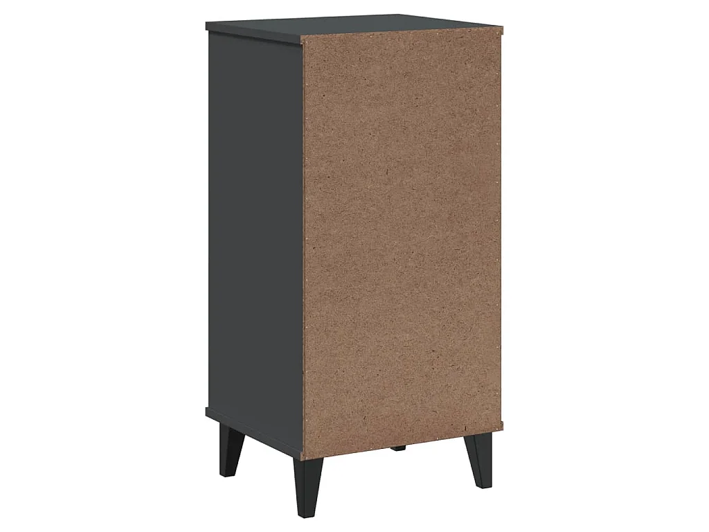 Table de chevet VIKEN gris anthracite bois d'ingénierie
