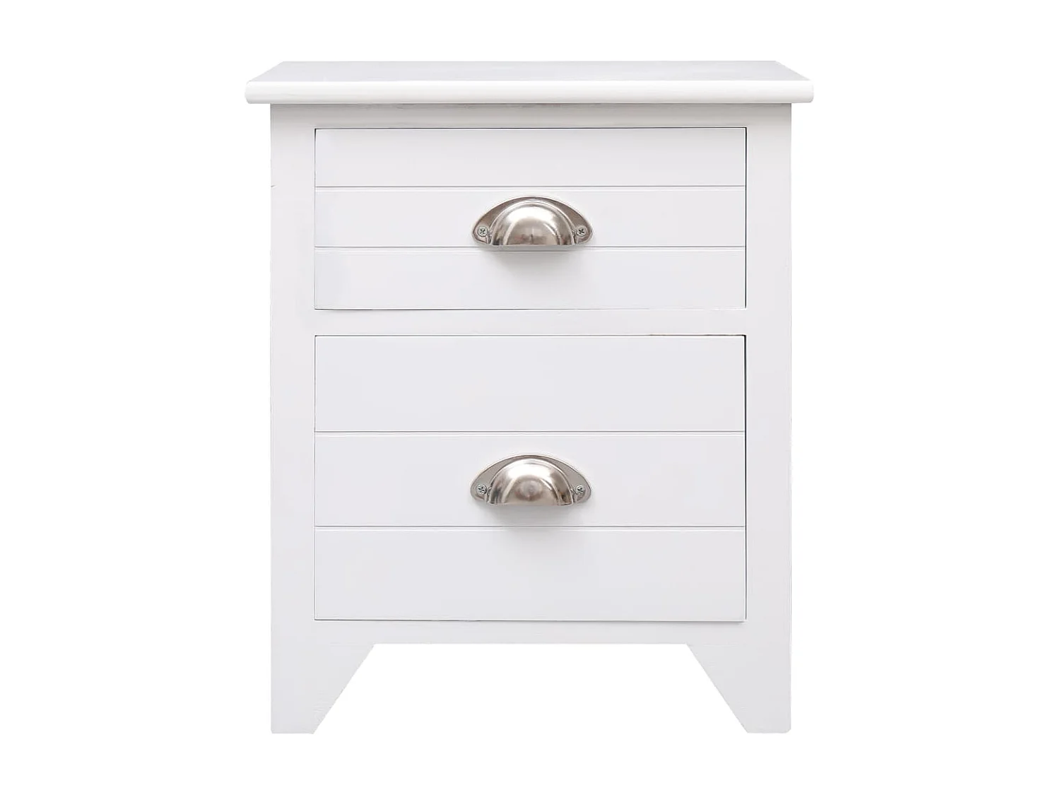 Mesa-de-cabeceira 38x28x45 cm madeira paulownia branco