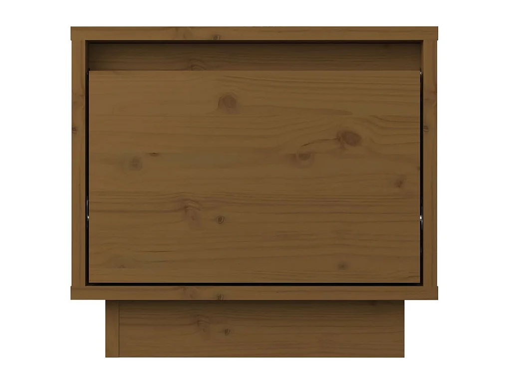 Tables de chevet 2pcs Marron miel 35x34x32cm Bois de pin solide