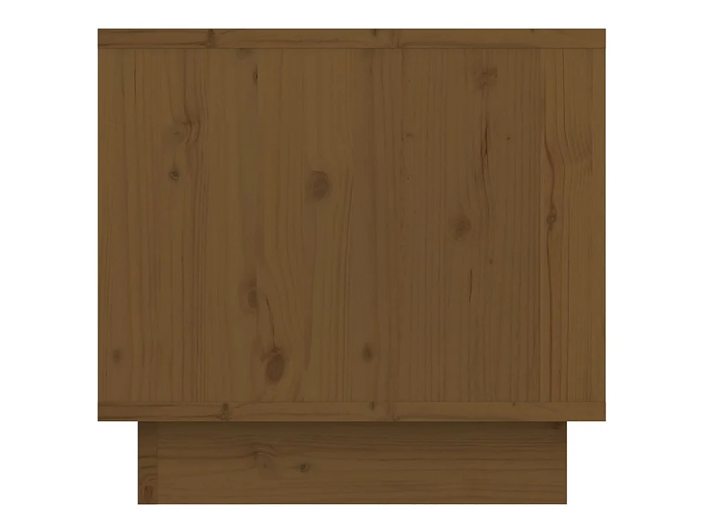 Tables de chevet 2pcs Marron miel 35x34x32cm Bois de pin solide