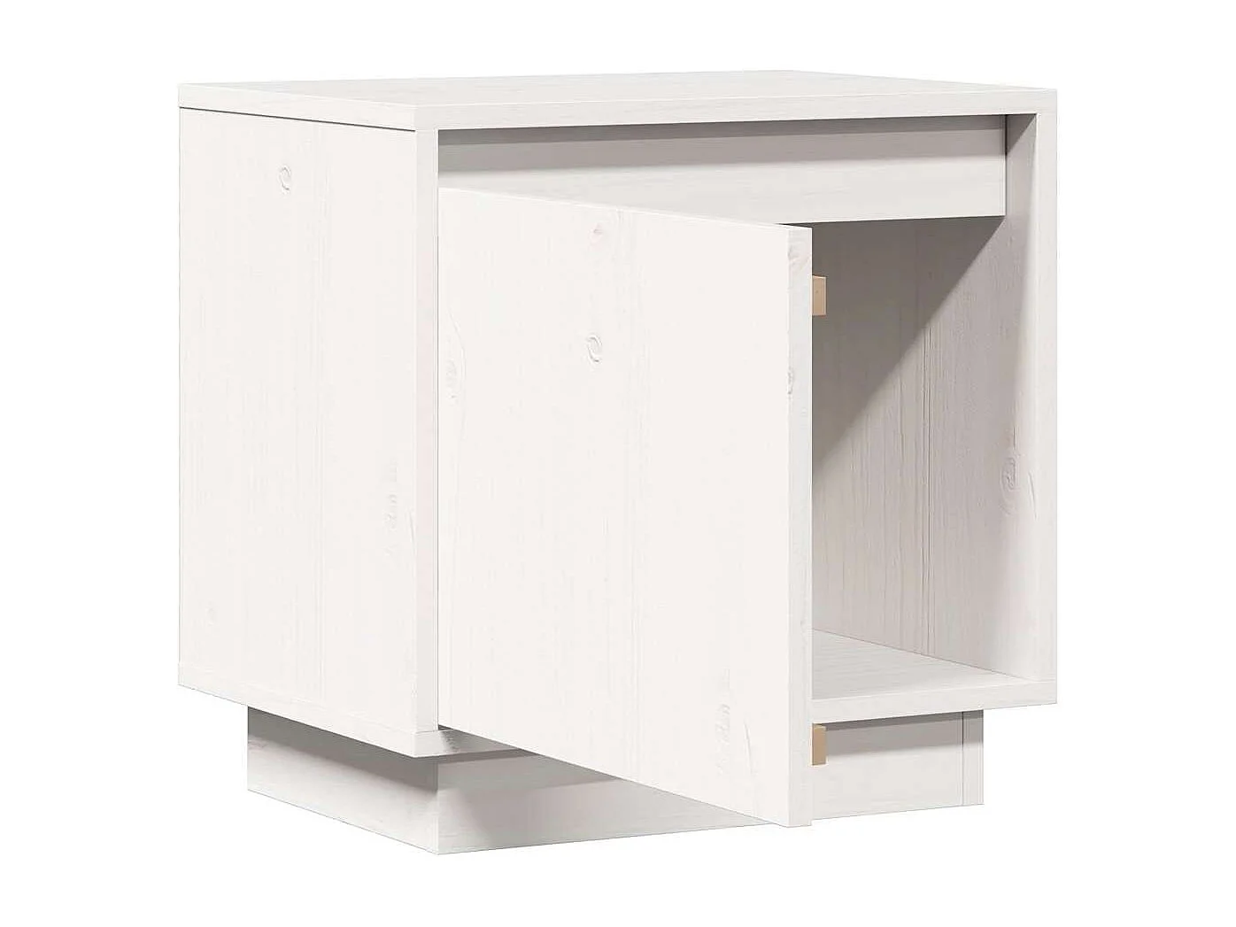 Table de chevet Blanc 40x30x40 cm Bois de pin solide