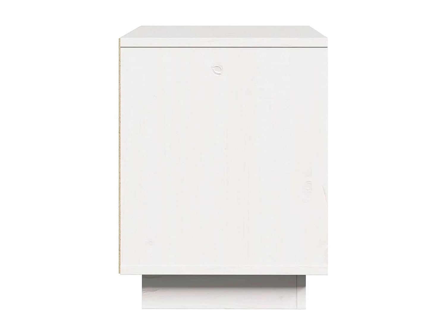 Nachttisch Weiß 40x30x40 cm Massivholz Kiefer