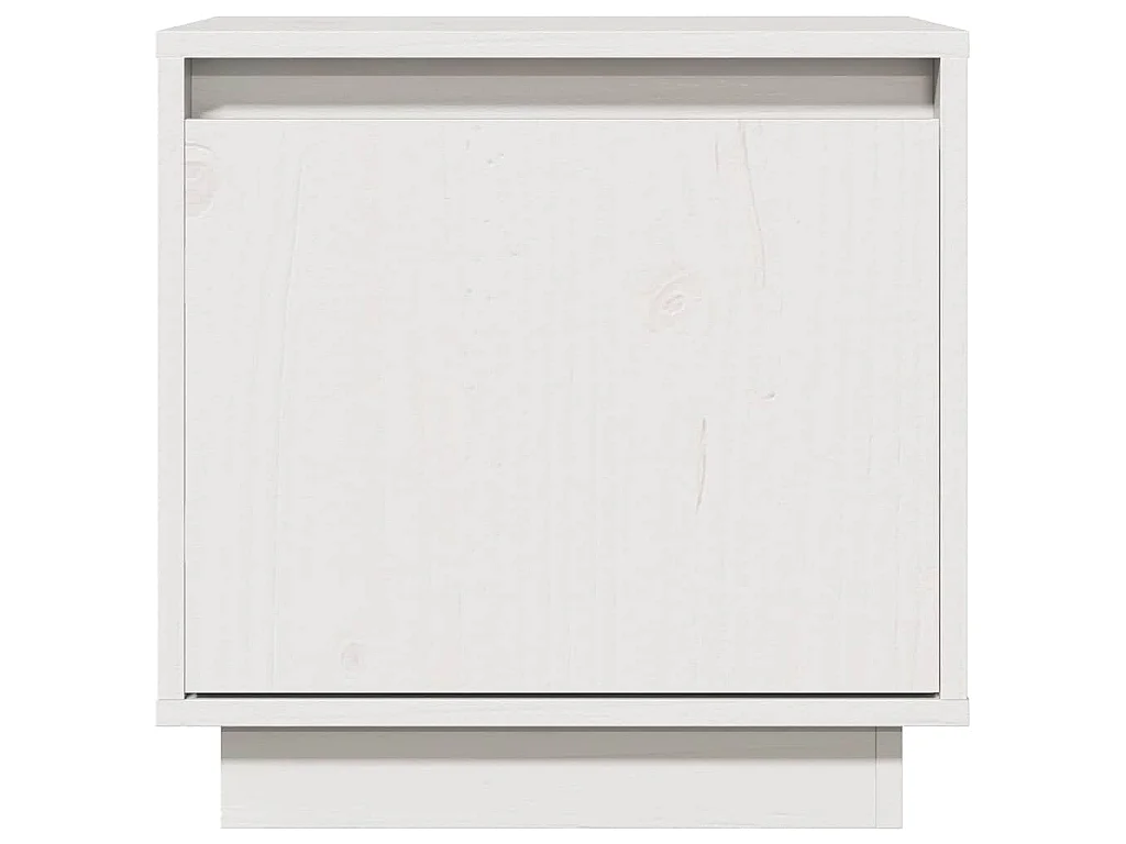 Table de chevet Blanc 40x30x40 cm Bois de pin solide