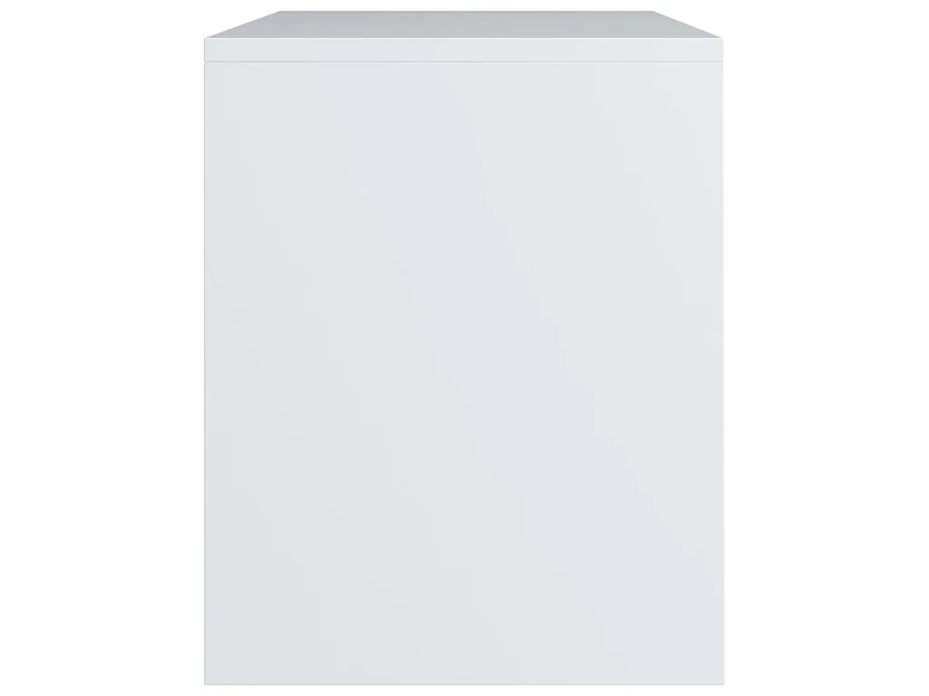 Mesitas de noche 2 uds madera contrachapada blanco 40x30x40 cm
